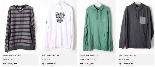 JUAL JACKET DAN SWEATER ORIGINAL | KASKUS| Billabong, Ripcurl, Volcom, Dc Shoes, etc