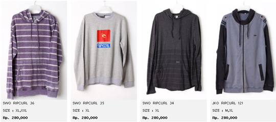 JUAL JACKET DAN SWEATER ORIGINAL | KASKUS| Billabong, Ripcurl, Volcom, Dc Shoes, etc