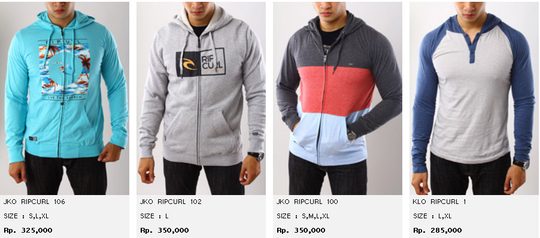 JUAL JACKET DAN SWEATER ORIGINAL | KASKUS| Billabong, Ripcurl, Volcom, Dc Shoes, etc