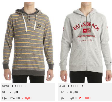 JUAL JACKET DAN SWEATER ORIGINAL | KASKUS| Billabong, Ripcurl, Volcom, Dc Shoes, etc