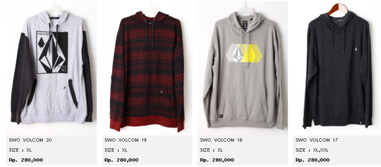 JUAL JACKET DAN SWEATER ORIGINAL | KASKUS| Billabong, Ripcurl, Volcom, Dc Shoes, etc