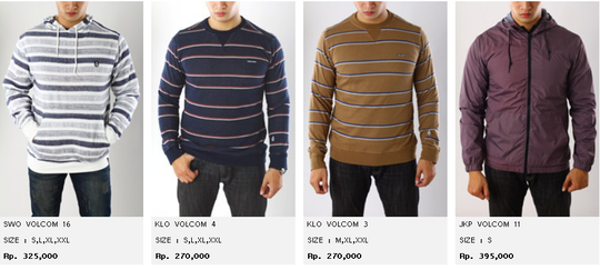 JUAL JACKET DAN SWEATER ORIGINAL | KASKUS| Billabong, Ripcurl, Volcom, Dc Shoes, etc
