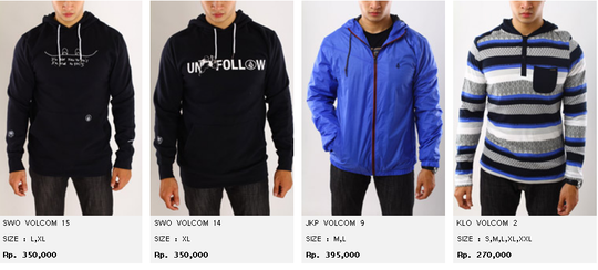 JUAL JACKET DAN SWEATER ORIGINAL | KASKUS| Billabong, Ripcurl, Volcom, Dc Shoes, etc