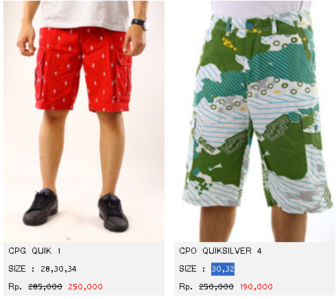 Jual Celana Pendek Pria Original | Kaskus |Billabong, Ripcurl, Volcom