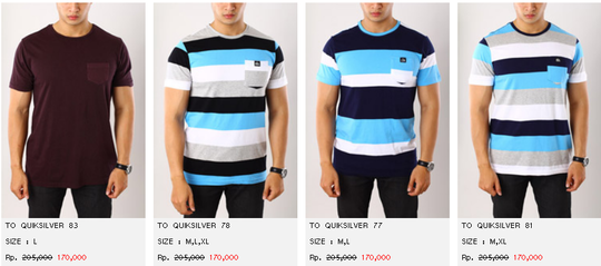 JUAL KAOS BILLABONG, VOLCOM, DC SHOES, DC COMICS, ETC PREMIUM