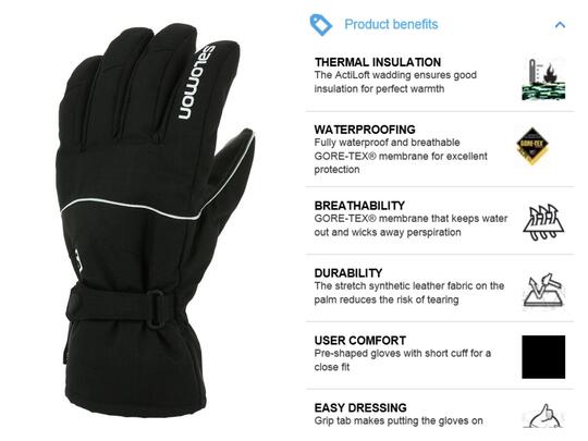 berghaus gore tex gloves