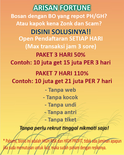 Arisan Fortune New And Fresh 2015 70 Per 15 Hari High Risk High Profit Kaskus