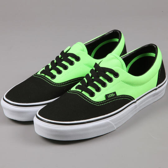 vans era neon green