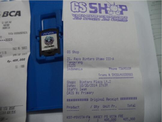 WTS Cartridge game ps vita: FREEDOM WARS MULUS & MURAH