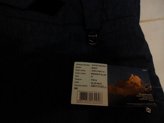 WTS Celana outdoor hiking Salomon zero (not tnf,berghaus, marmot,adidas)