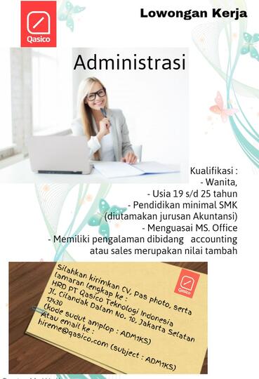 Lowongan Kerja Administrasi Pt Qasico Teknologi Indonesia Kaskus