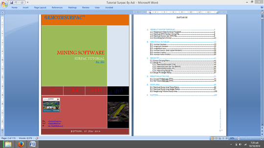 tutorial surpac lengkap