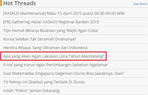 Apa Yang Lo Inginkan 5 Tahun Mendatang?