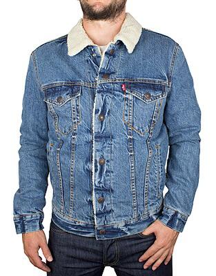 levi's blue sherpa trucker jacket