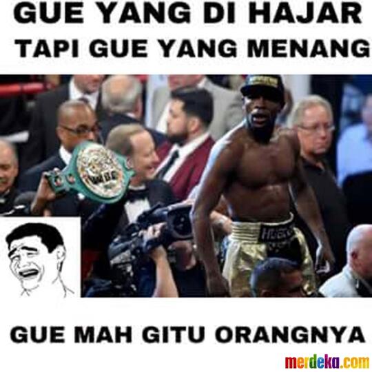 Meme-Meme Kocak Sindir Mayweather Bisa Kalahkan Pacquiao