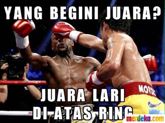 Meme-Meme Kocak Sindir Mayweather Bisa Kalahkan Pacquiao