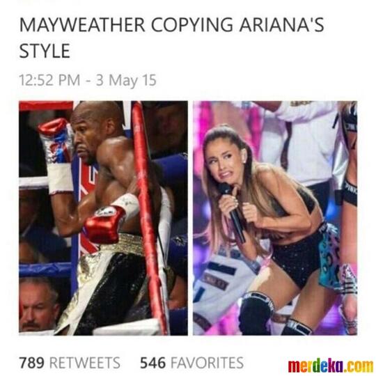 Meme-Meme Kocak Sindir Mayweather Bisa Kalahkan Pacquiao