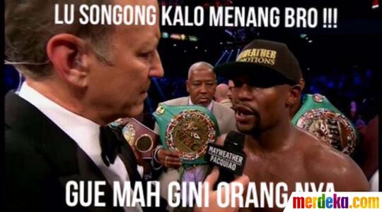 Meme-Meme Kocak Sindir Mayweather Bisa Kalahkan Pacquiao