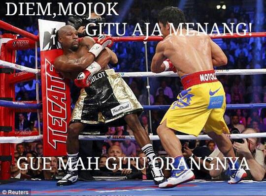 Meme-Meme Kocak Sindir Mayweather Bisa Kalahkan Pacquiao
