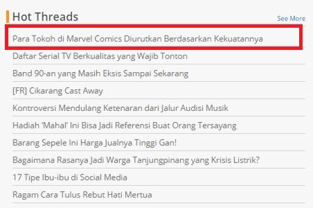 Ranking Kekuatan Karakter Marvel Comic!!!!!