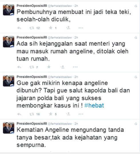 Heboh Kasus Angeline, Farhat Abbas Prediksi Siapa Tersangkanya