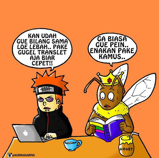 Lebah ganteng vs Pein akatsuki sebuah dongeng