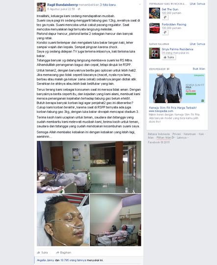 Lebih teliti dan selektif dalam membeli tabung gas karena bisa berakibat fatal