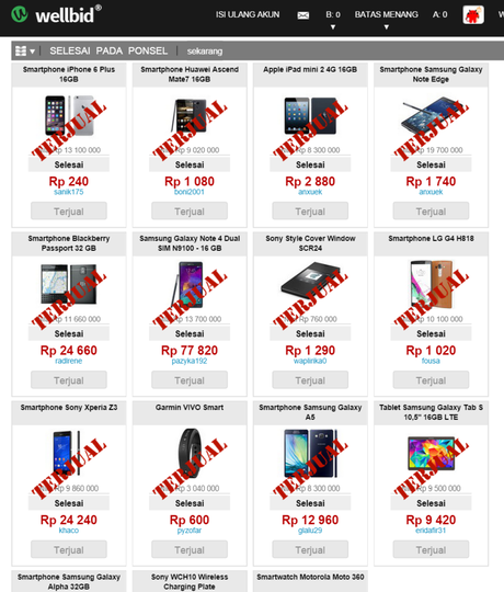 Lelang On Line Paling Yahut Di Indonesia Ribuan Barang Dibeli