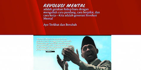Menghabiskan 140 Miliaran Rupiah, Ini Dia Tampilan Web Revolusi Mental Jokowi