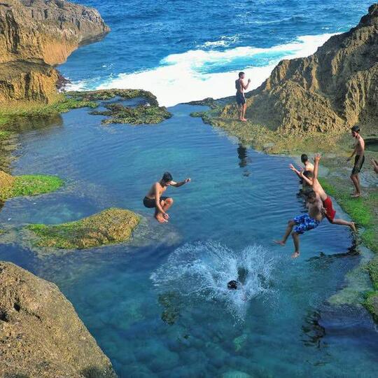 Surga Di Tulungagung Foto Pantai Kedung Tumpang Bikin