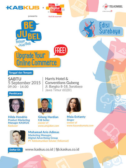 Yok Daftar Gan, BEJUBEL Siap Datang ke Surabaya!