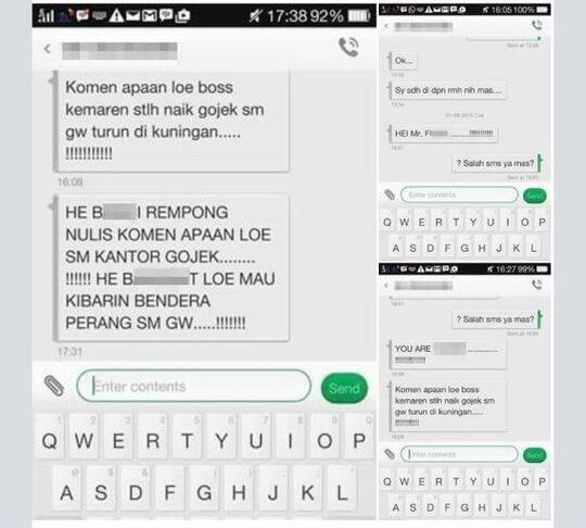 Ane baca artikel, ada yg diteror abang Gojek. Ada yg pernah ngalamin ga?