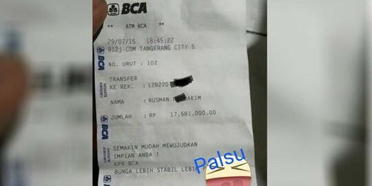 Modus Penipuan Bukti Struk Transfer Palsu Bca Kaskus