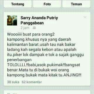 orang ini menghina KALBAR gan ! bantu sebarin