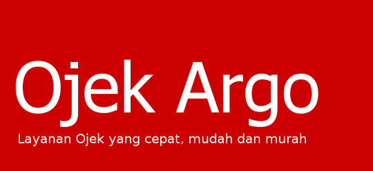 Baru lagi nih launching ojek digital "Ojek Argo"