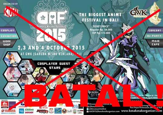 UANG DI BAWA KABUR CEO, EVENT COSPLAY DI BALI BATAL !!