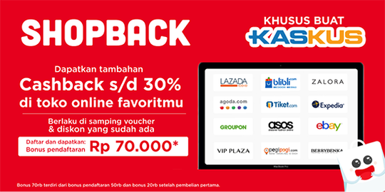 ShopBack: Setiap Belanja di Toko Online Favorit Dapat Tambahan Cashback Hingga 30%!