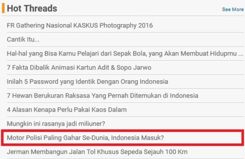 Motor Polisi Paling Gahar Se-Dunia, Indonesia Masuk?