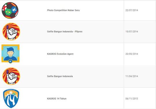 KASKUS BADGE HUNTER - Diskusi Seputar Badge & Event Aktif di Kaskus ( Update Terus )