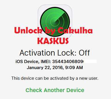 Terjual Jasa Unlock Iphone Carier Icloud Lost 100 Ratio Sukses Gan Kaskus