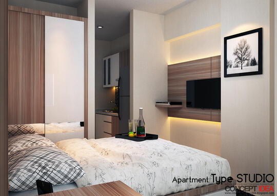 Paket Interior Apartment Studio Surabaya