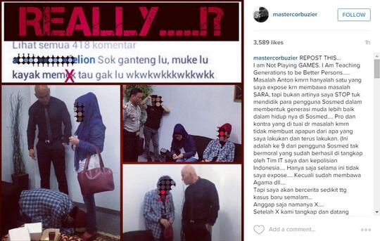Deddy Corbuzier tangkap haters lagi