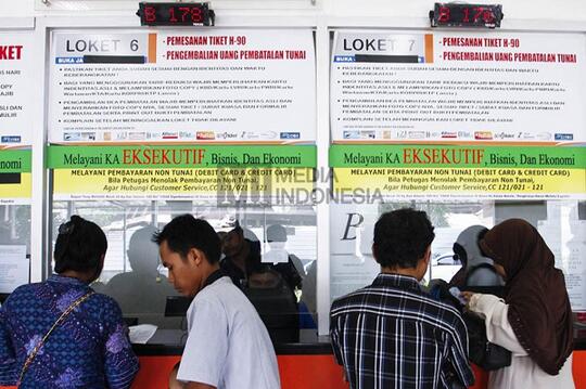 Tiket Kereta Api Lebaran Sudah Bisa Dipesan