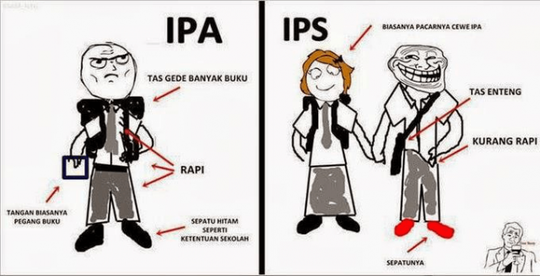 Hal-Hal Lucu Tentang Anak IPA dan IPS yang Pasti Pernah Kita alami