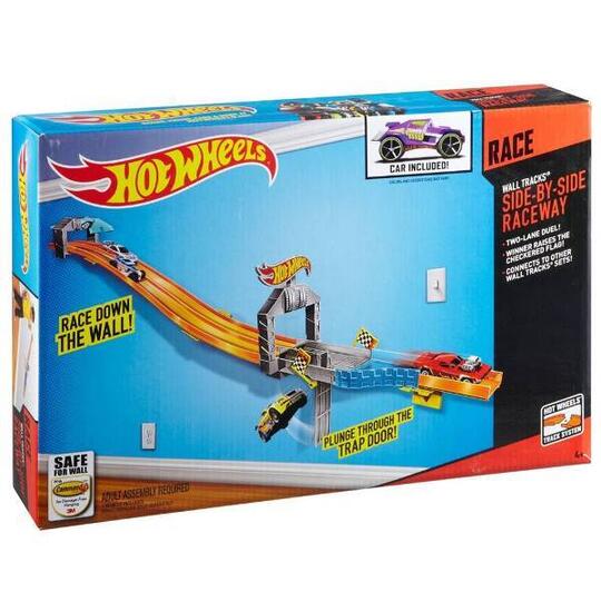 hot wheels side by side race track