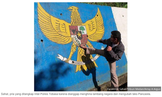 Penendang Lambang Garuda Semboyan Pancasila Ditangkap Kaskus