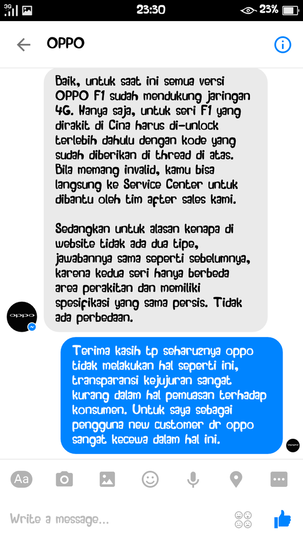 Penipuan yang di lakukan OPPO