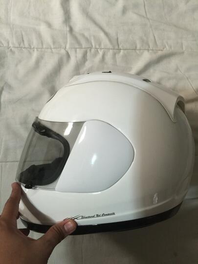 Terjual helm Arai RR4 (putih polos agv 
