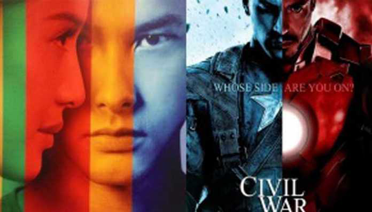 Ada Apa Dengan Cinta 2 VS Captain America: Civil War, Mana Lebih Unggul?