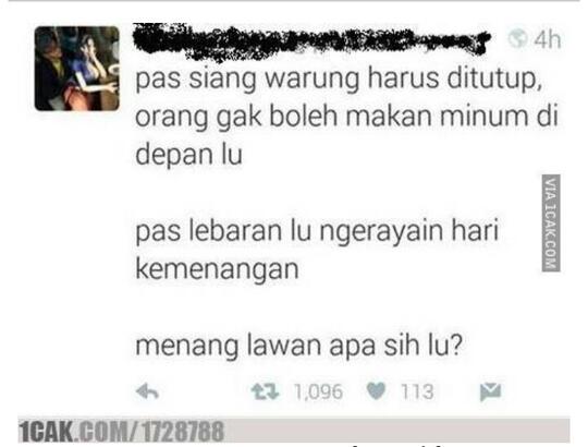 Nabi Muhammad yg terhormat, Fir'aun yg hina (hubungannya dengan perda Ramadhan)